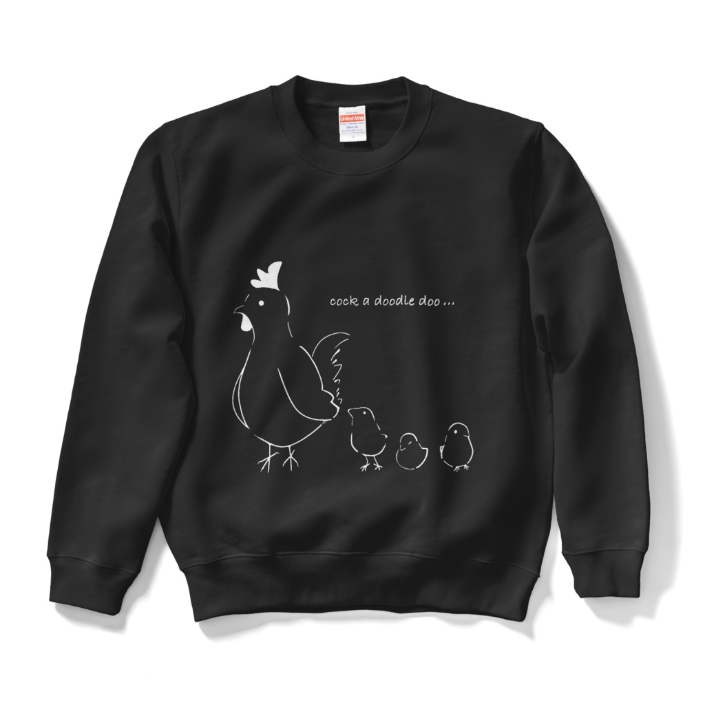 コッコスウェット ブラック（ホワイト）