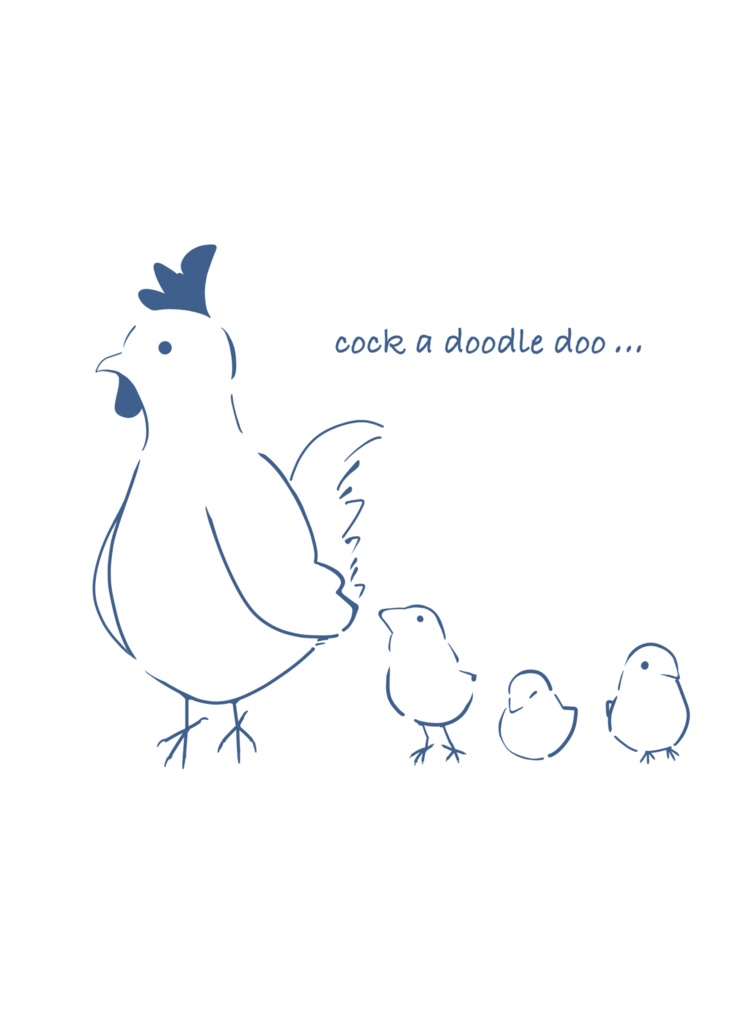 コッコスウェット グレー(ネイビー)