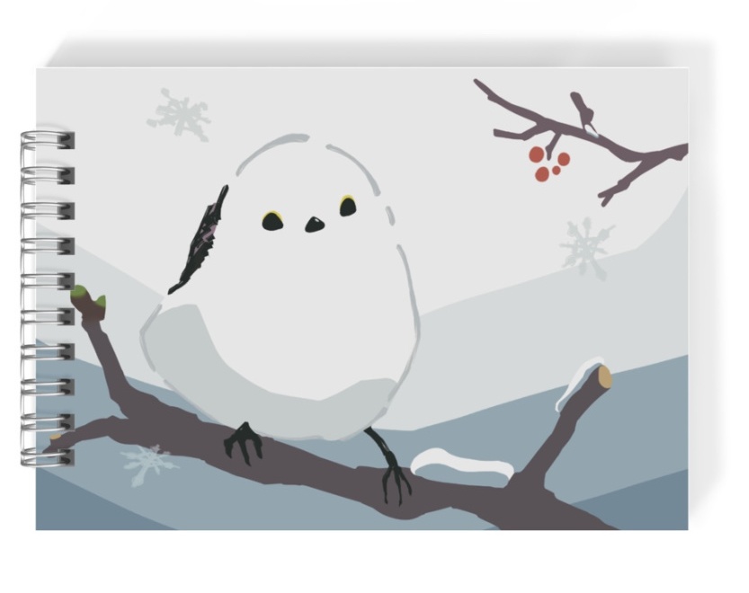 春待ちエナガ-メモ帳