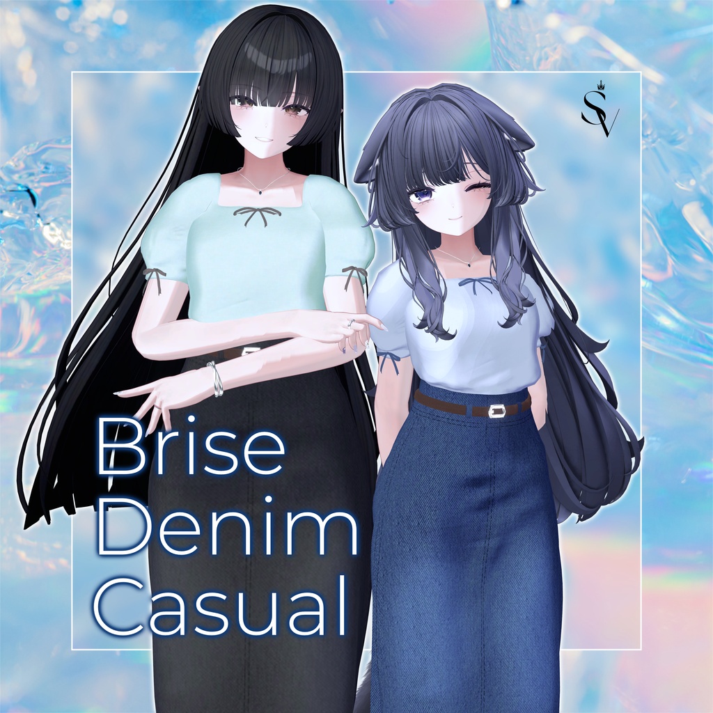 【24時間限定セール🎉】Brise Denim Casual 【5アバター対応】#SELVIA_jp