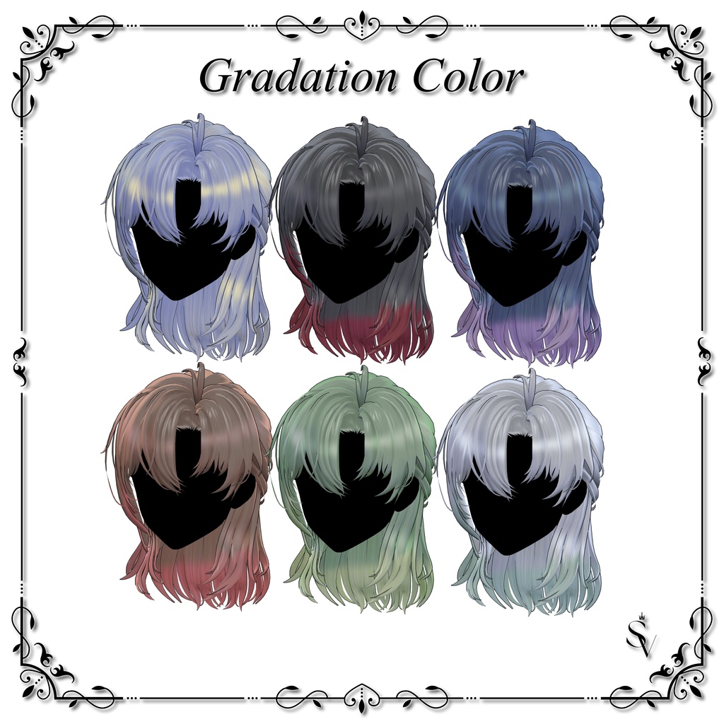 Noctis Halfup Hair 【14アバター対応】#SELVIA_jp