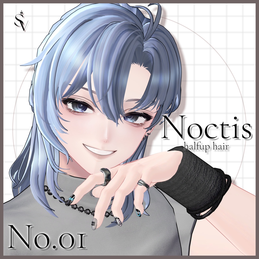 Noctis Halfup Hair 【14アバター対応】#SELVIA_jp