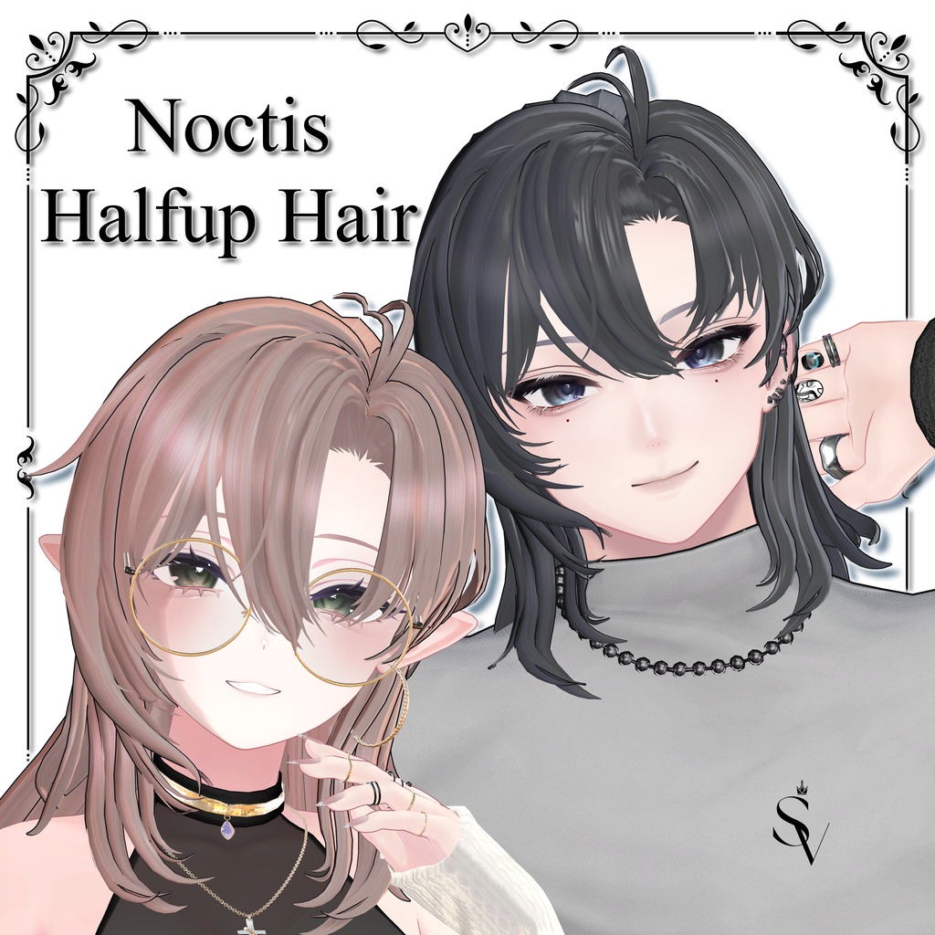 Noctis Halfup Hair 【14アバター対応】#SELVIA_jp