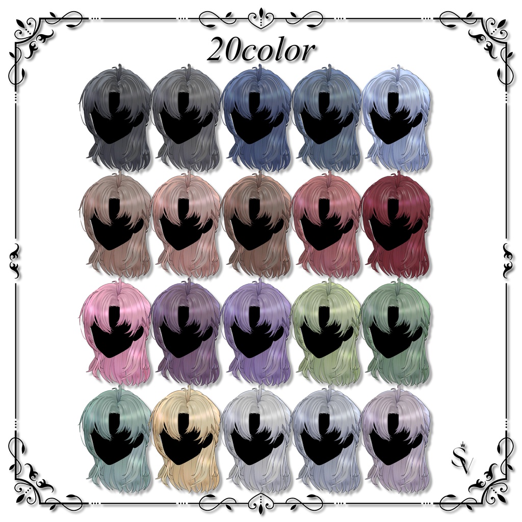 Noctis Halfup Hair 【14アバター対応】#SELVIA_jp