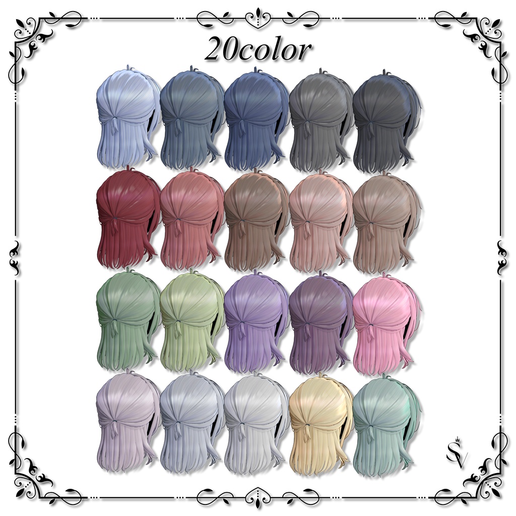 Noctis Halfup Hair 【14アバター対応】#SELVIA_jp