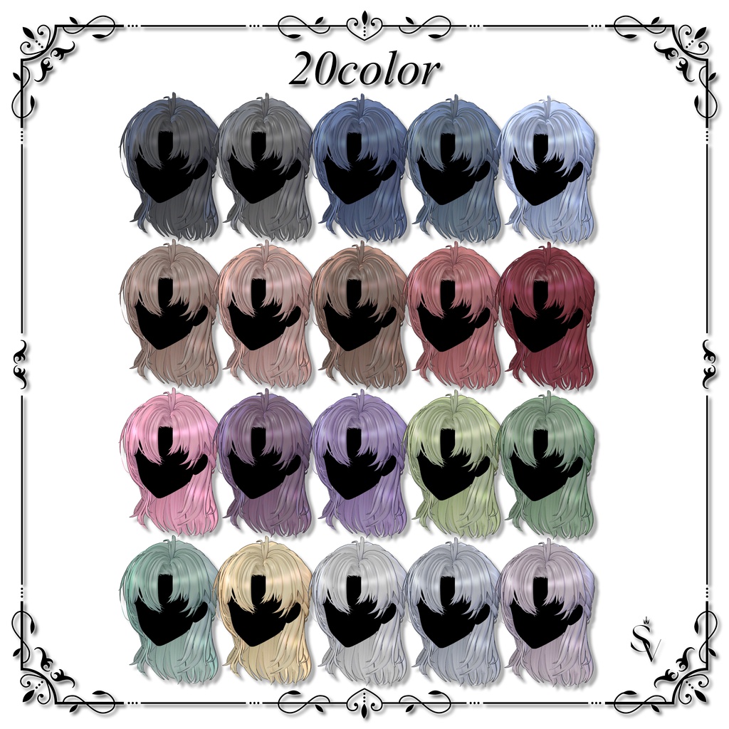 Noctis Halfup Hair 【14アバター対応】#SELVIA_jp