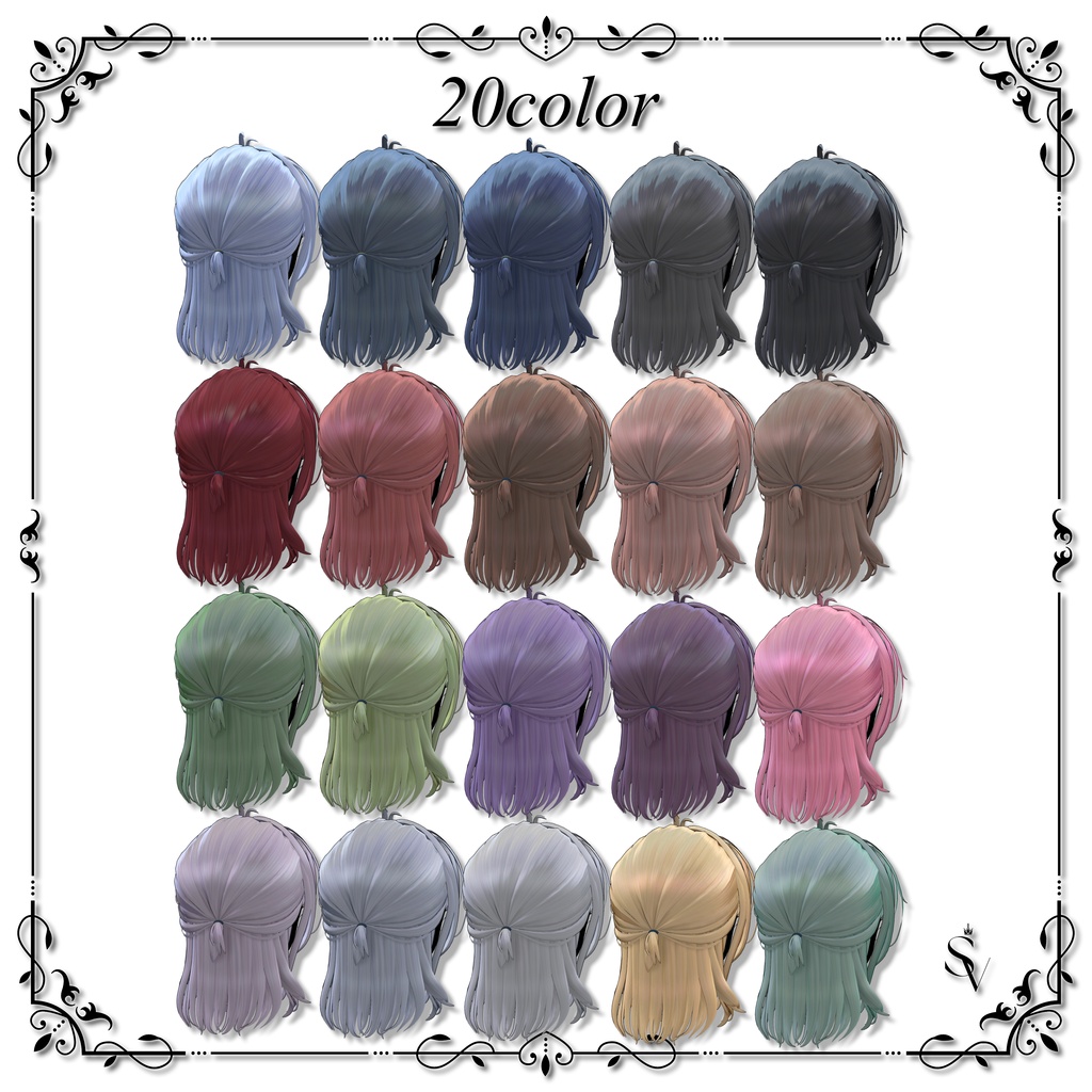 Noctis Halfup Hair 【14アバター対応】#SELVIA_jp