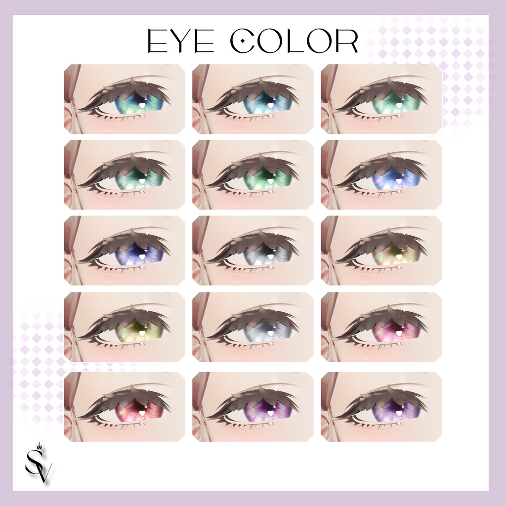 【ミダリス専用】 Crystal Iris Makeup & Eye Texture #SELVIA_jp