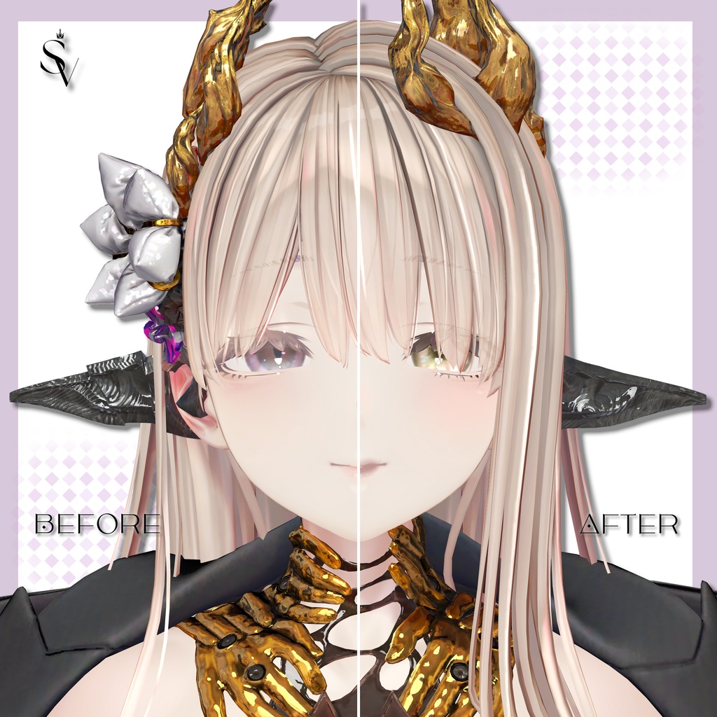 【ミダリス専用】 Crystal Iris Makeup & Eye Texture #SELVIA_jp