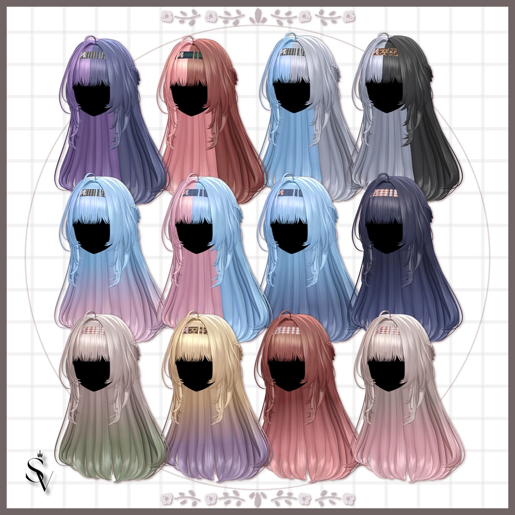 《販売開始記念セール🎉》【無料版あり】Fleuria long Hair 【14アバター対応】#SELVIA_jp