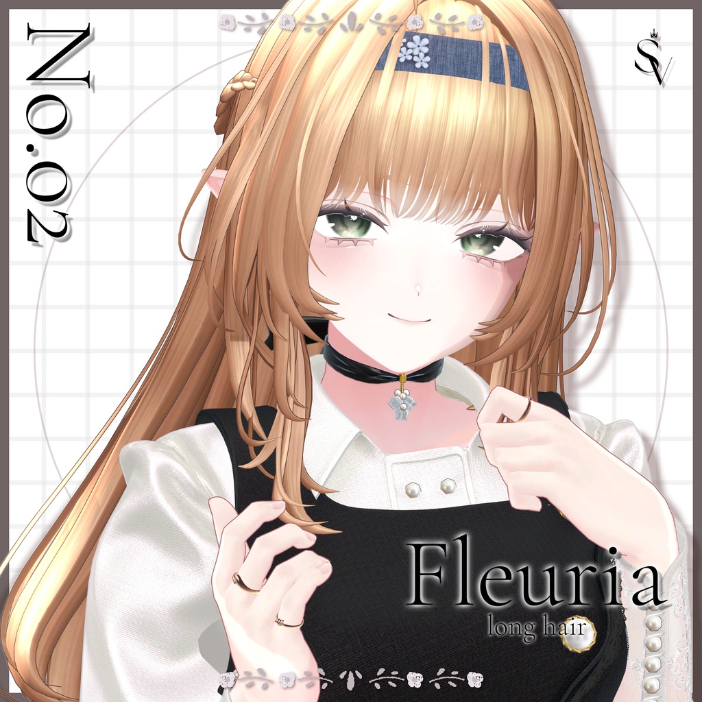 《販売開始記念セール🎉》【無料版あり】Fleuria long Hair 【14アバター対応】#SELVIA_jp