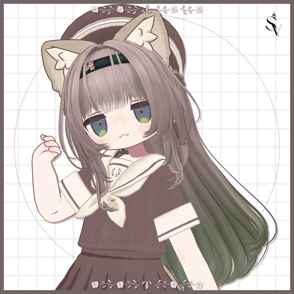 《販売開始記念セール🎉》【無料版あり】Fleuria long Hair 【14アバター対応】#SELVIA_jp