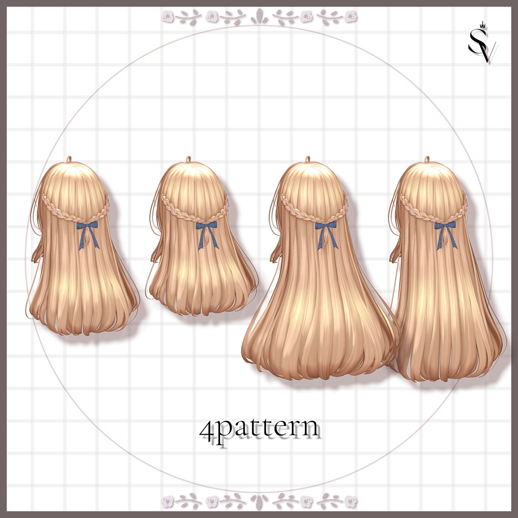 《販売開始記念セール🎉》【無料版あり】Fleuria long Hair 【14アバター対応】#SELVIA_jp