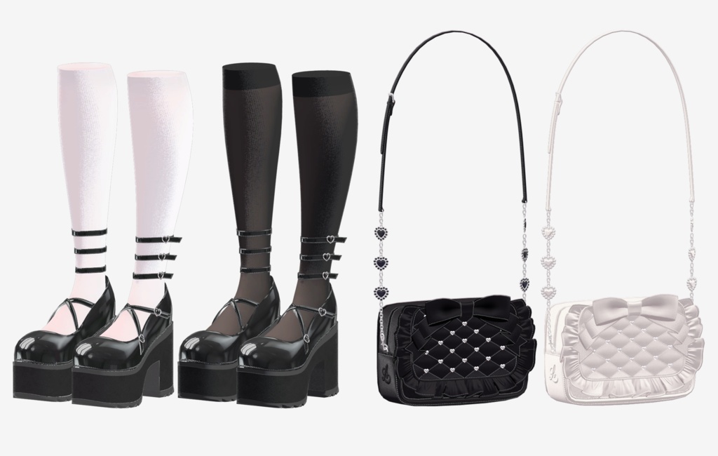 【9アバター対応】Heart French Girly♡