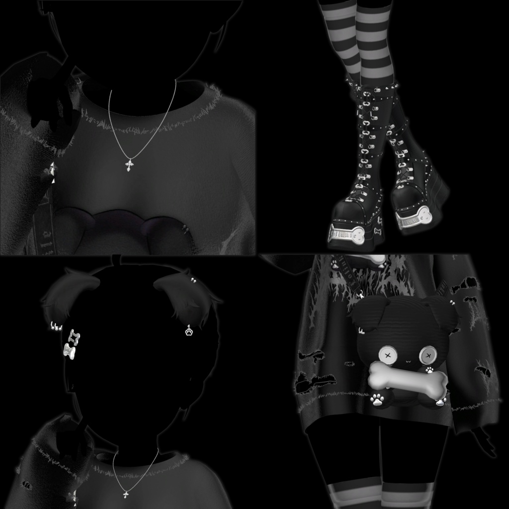 【10アバター対応】inuinubone【SALE】