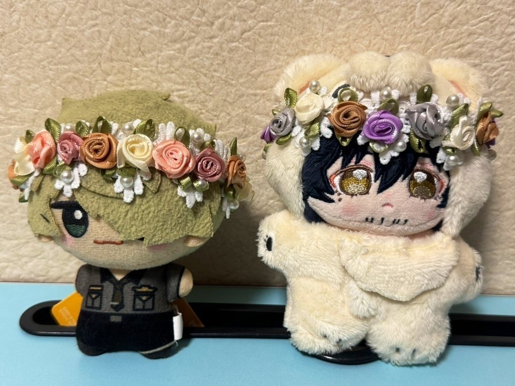 【ぬい用】花冠/紫(立体花)