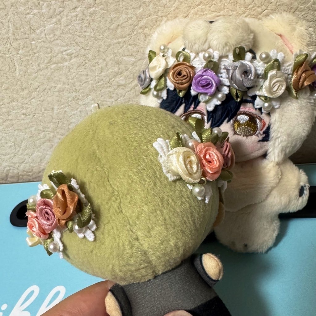 【ぬい用】花冠/紫(立体花)