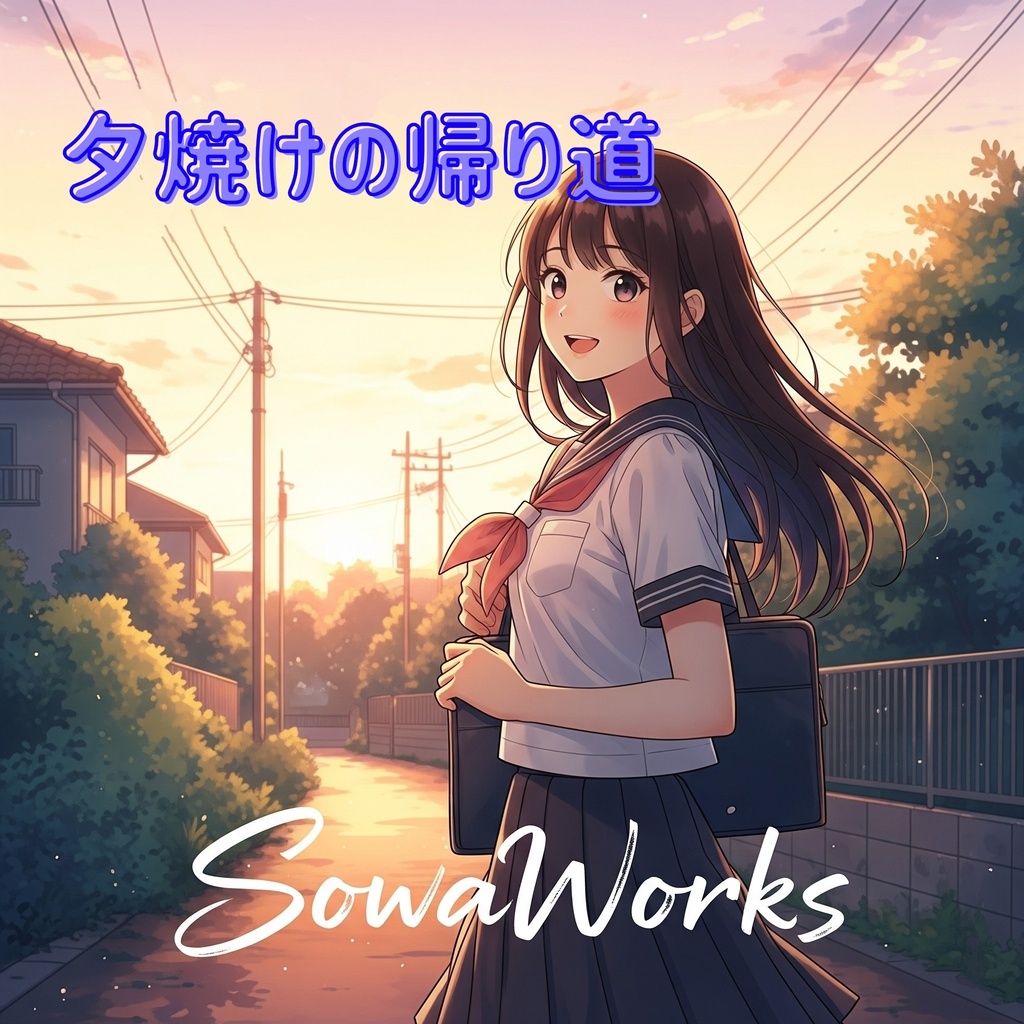夕焼けの帰り道