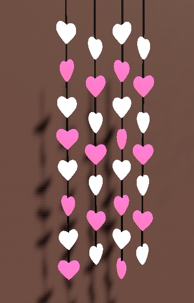 Heart Fairy lights / String Lights - Unity prefab VRchat
