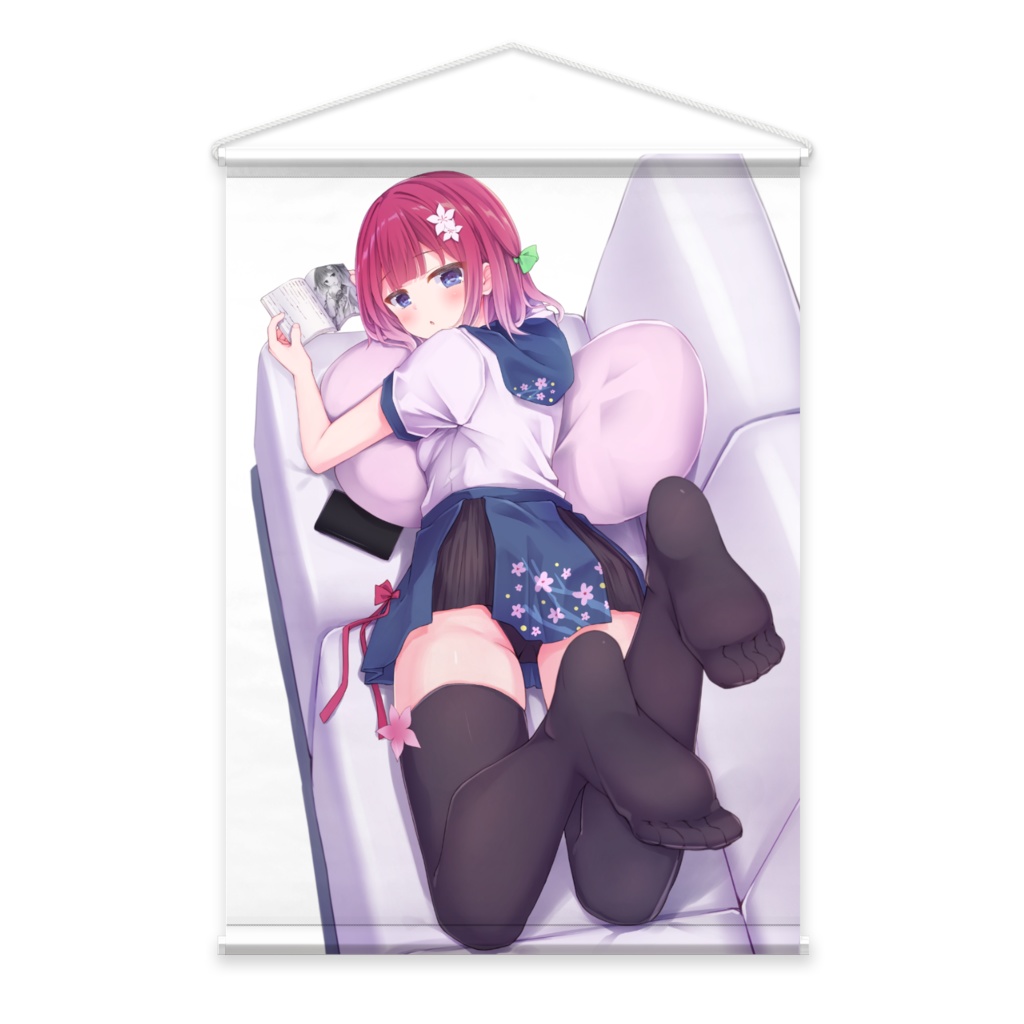 読書桃タペストリー