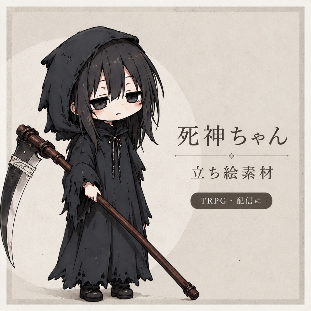 死神×ジト目|立ち絵素材