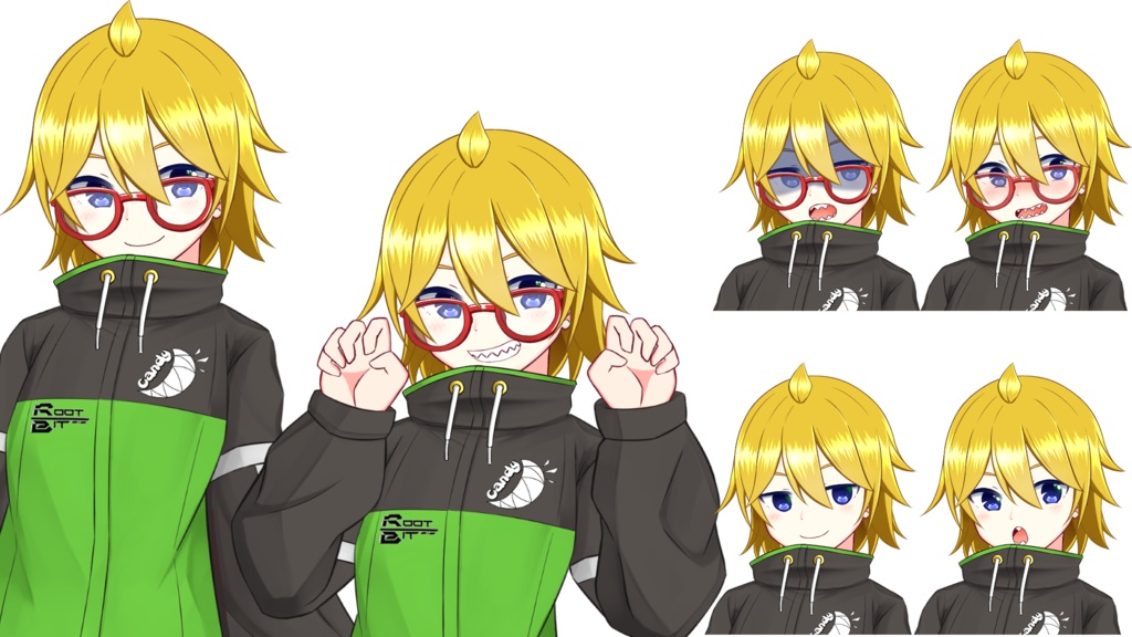 Vtuber用モデル_Facerig対応