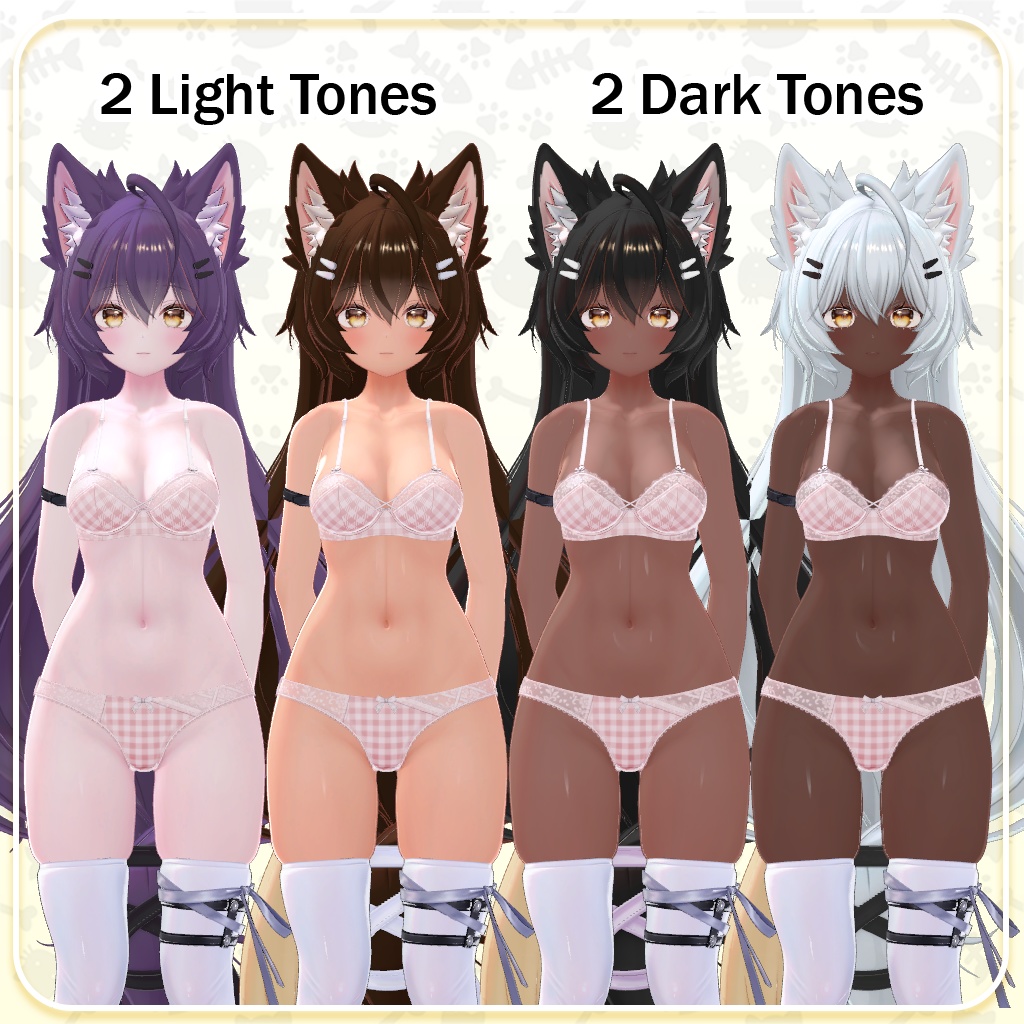 Mayo 「まよ」 Skintones 肌の色 + Free Hair Colors