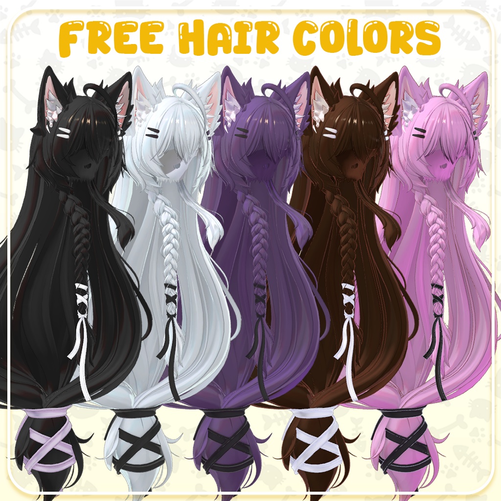 Mayo 「まよ」 Skintones 肌の色 + Free Hair Colors