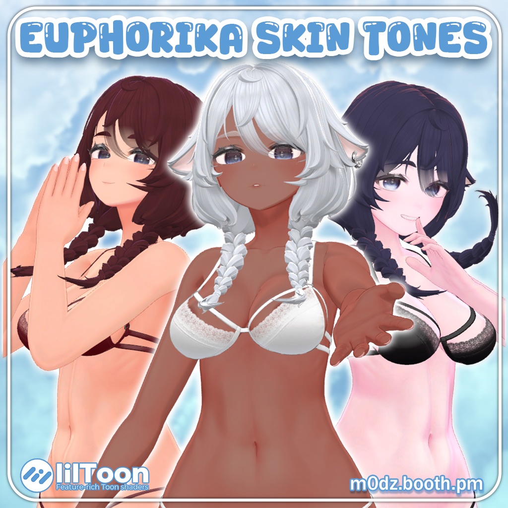 Euphorika 「ユーフォリカ」 Skintones 肌の色 + Free Color Swaps