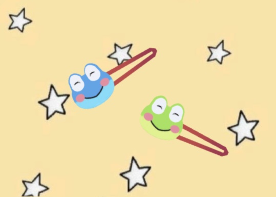 カエルのヘアピン