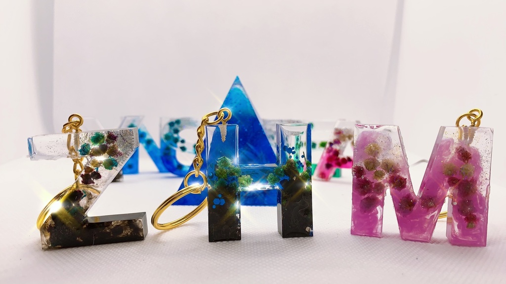 ⭐️宇宙カーニバル🚀イニシャルナンバーキーホルダー