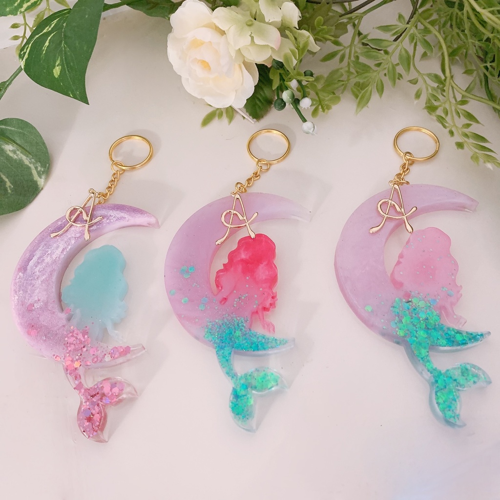 宇宙と月の幻想🌛🦄🧚♀️🧜♀️🐰キーホルダー