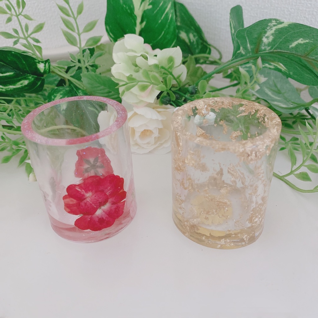 一点もの透明な色彩のメロディー ペン立て(歯ブラシ立てにも)