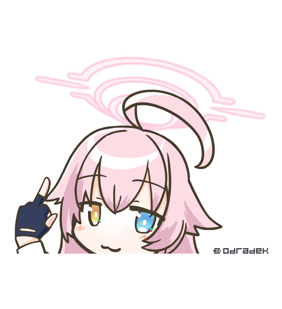 小鳥遊ホシノ　Fxxkステッカー