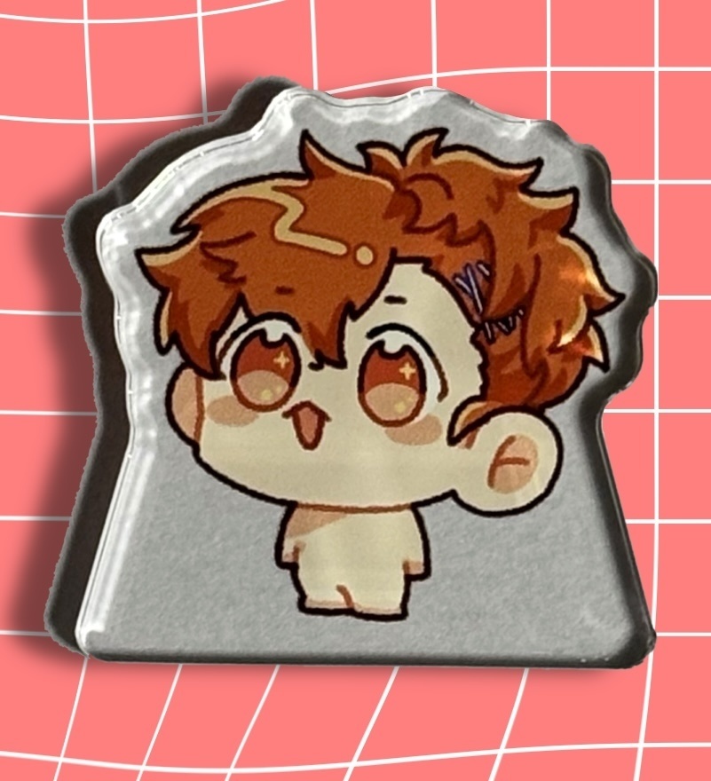 ミニハムさん自立アクリルブロック