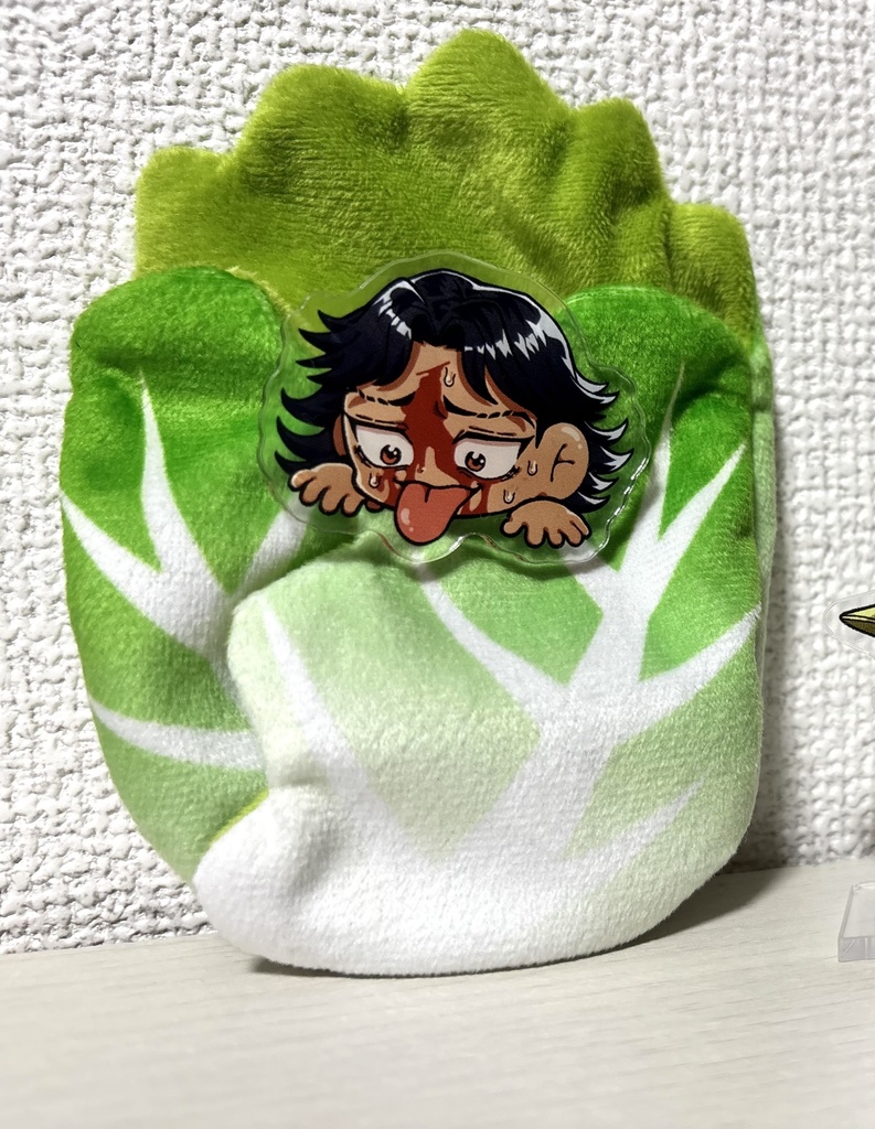 鋼入りのダンぺろぺろアクリルクリップバッジ
