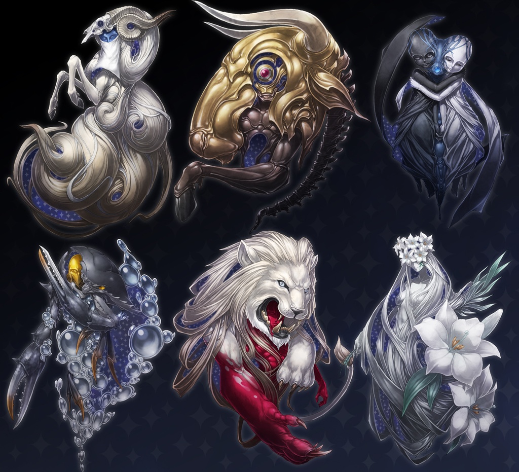 イラスト素材集-ゾディアック-