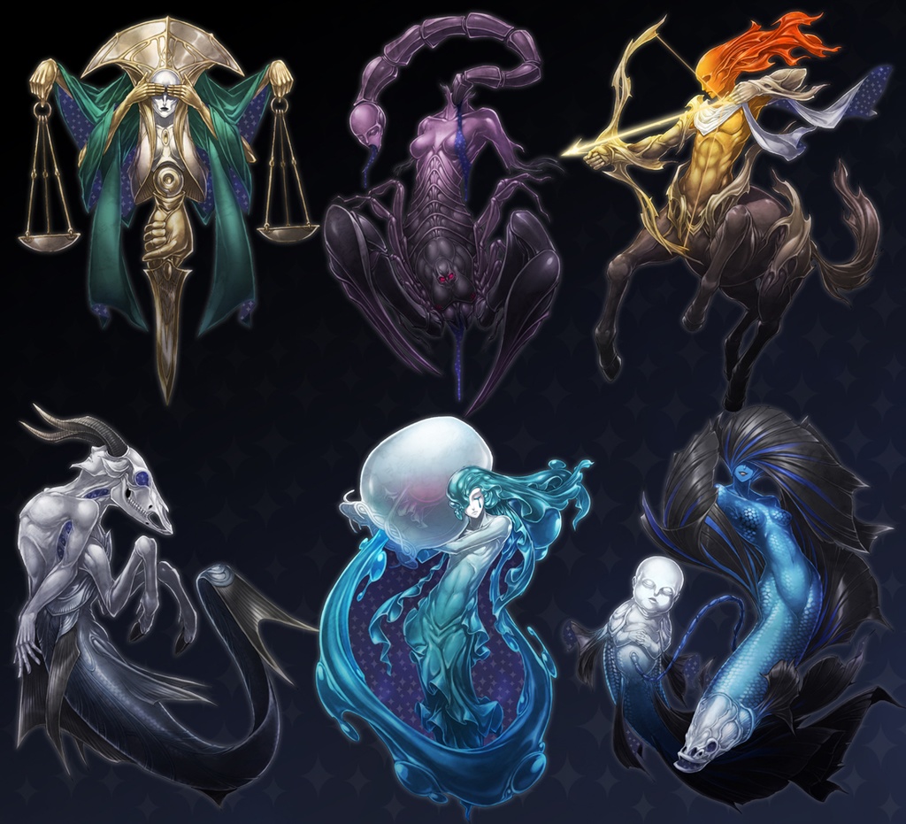 イラスト素材集-ゾディアック-