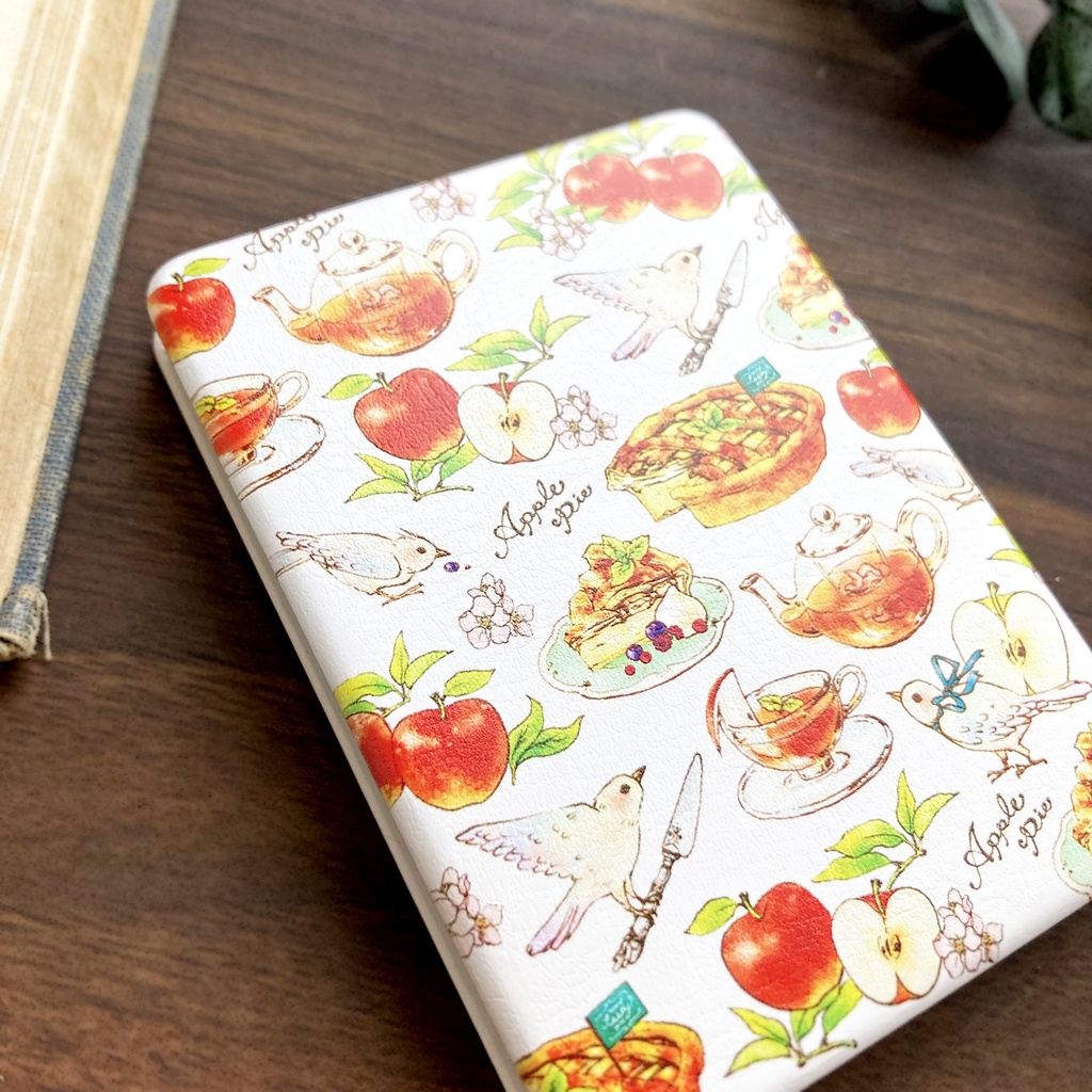 Applepie mirror【コンパクトミラー りんご アップルパイ 鳥 紅茶 かわいい手鏡】