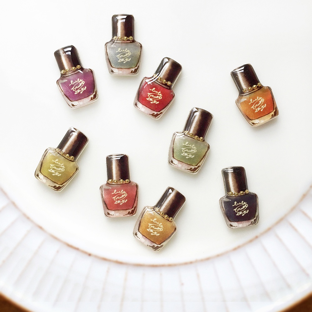 Manicure Bottles Earring マニキュアイヤリング 秋冬カラー カラーをメッセージで教えてください Little Brilliant Days Booth
