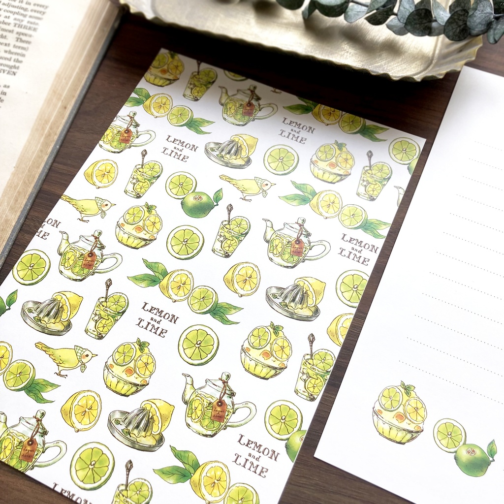 Letterset "Lemon&Lime"|レモンライムレターセット*夏*フルーツ