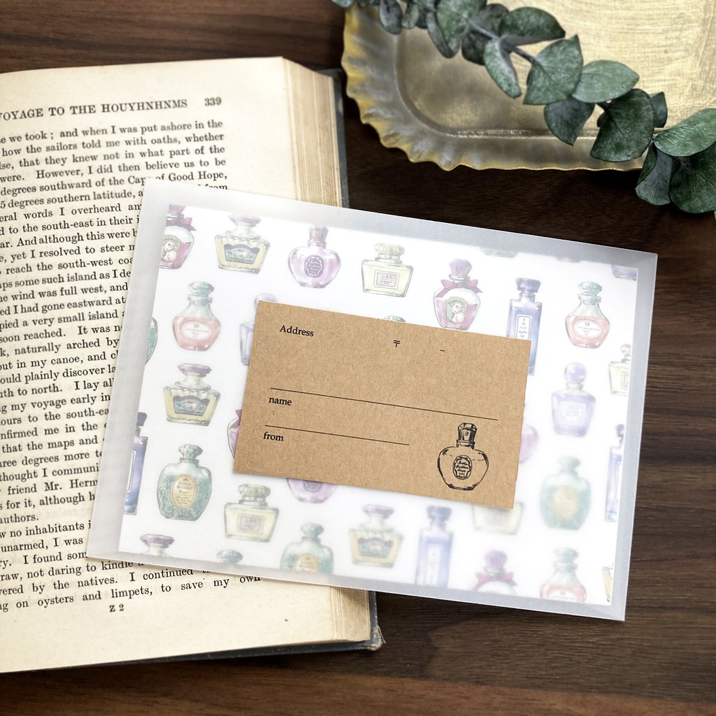 Letterset "Perfume bottles" オシャレな香水瓶レターセット