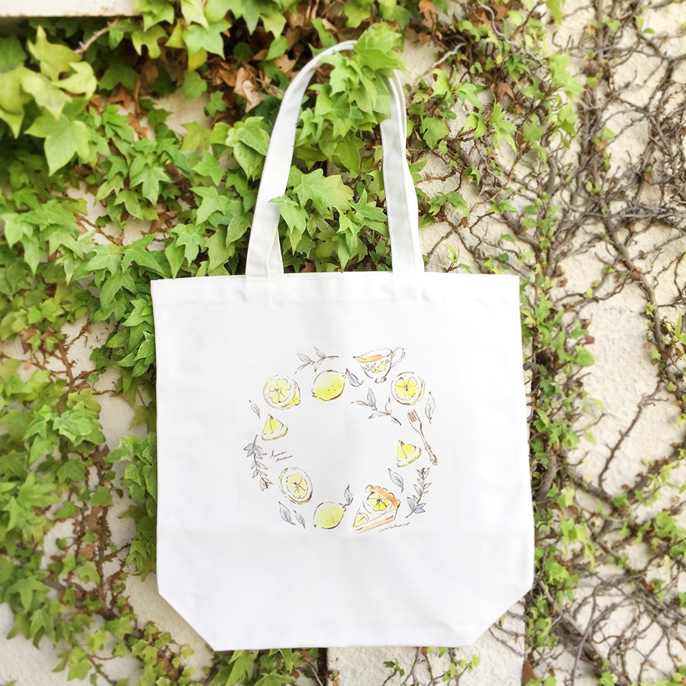 Lemon Tea Time Tote Bag レモンティートートバッグ Little Brilliant Days Booth