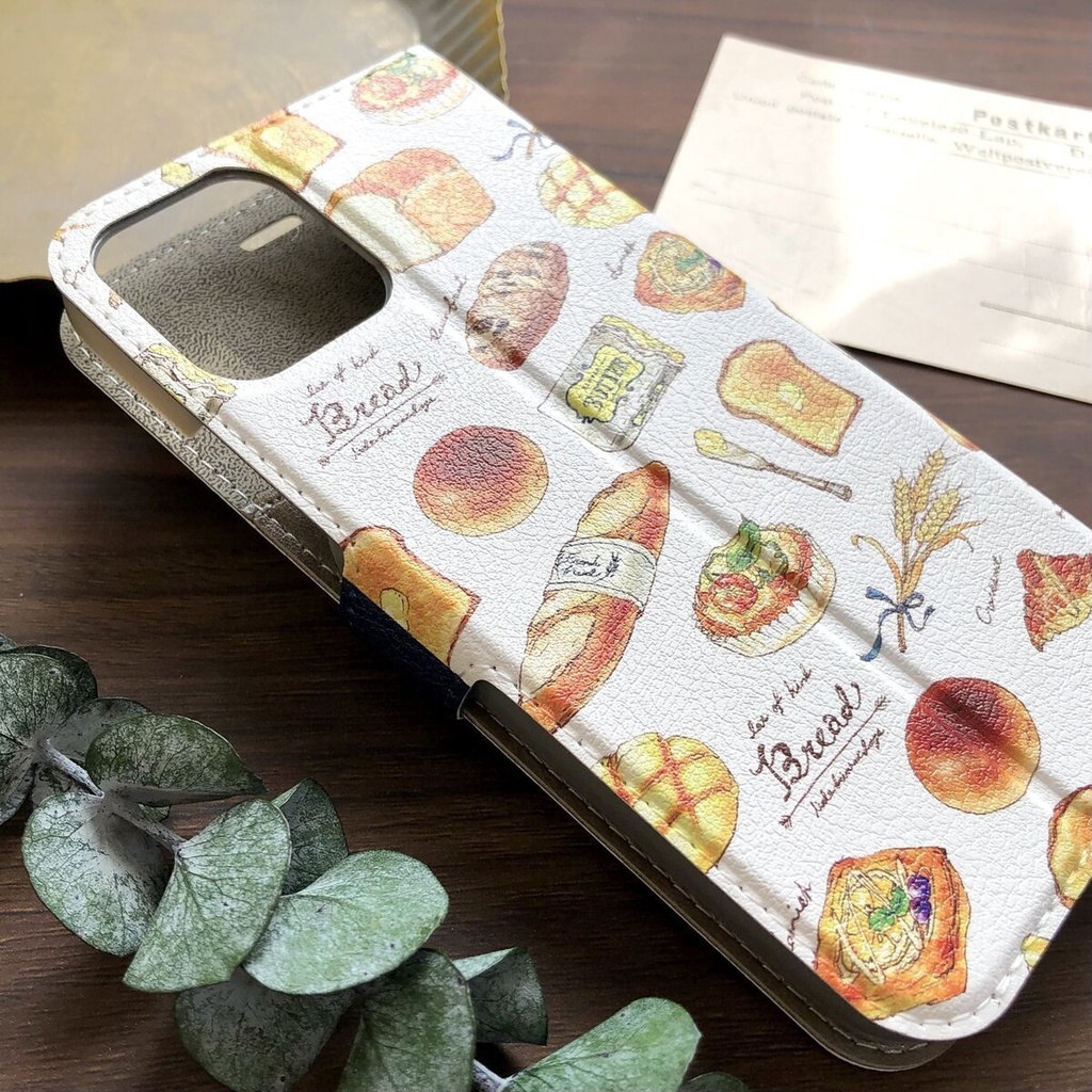 【全機種対応】Bread手帳型スマホケース 秋*パン(iPhone/Android各種)