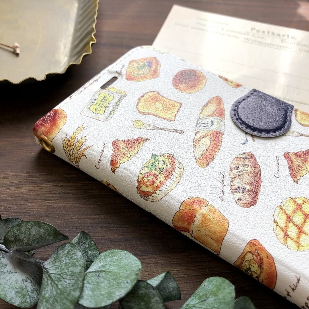 【全機種対応】Bread手帳型スマホケース 秋*パン(iPhone/Android各種)