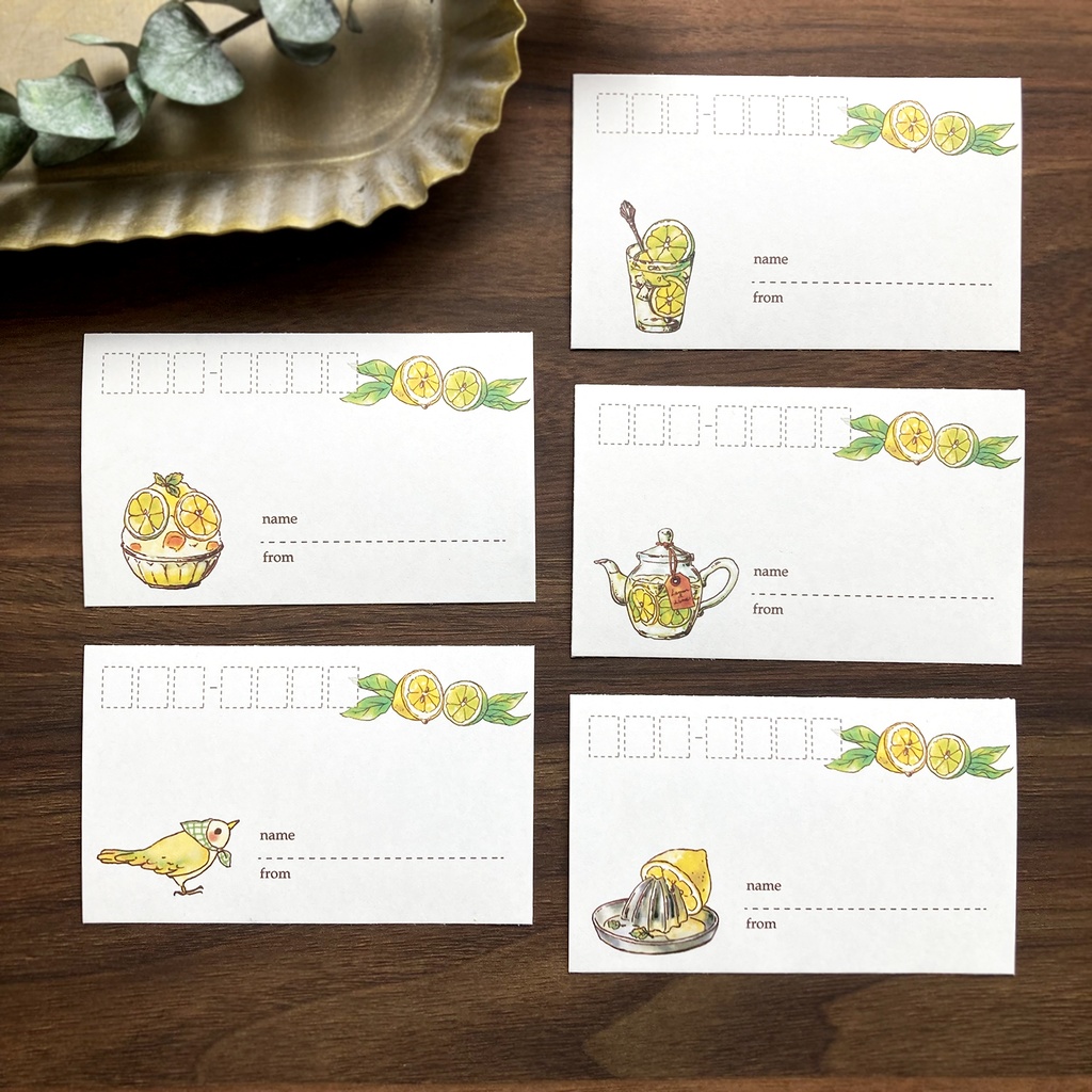 Mailing Label "Lemon&Lime"【①~③から選択】レモンライムの宛名ラベル