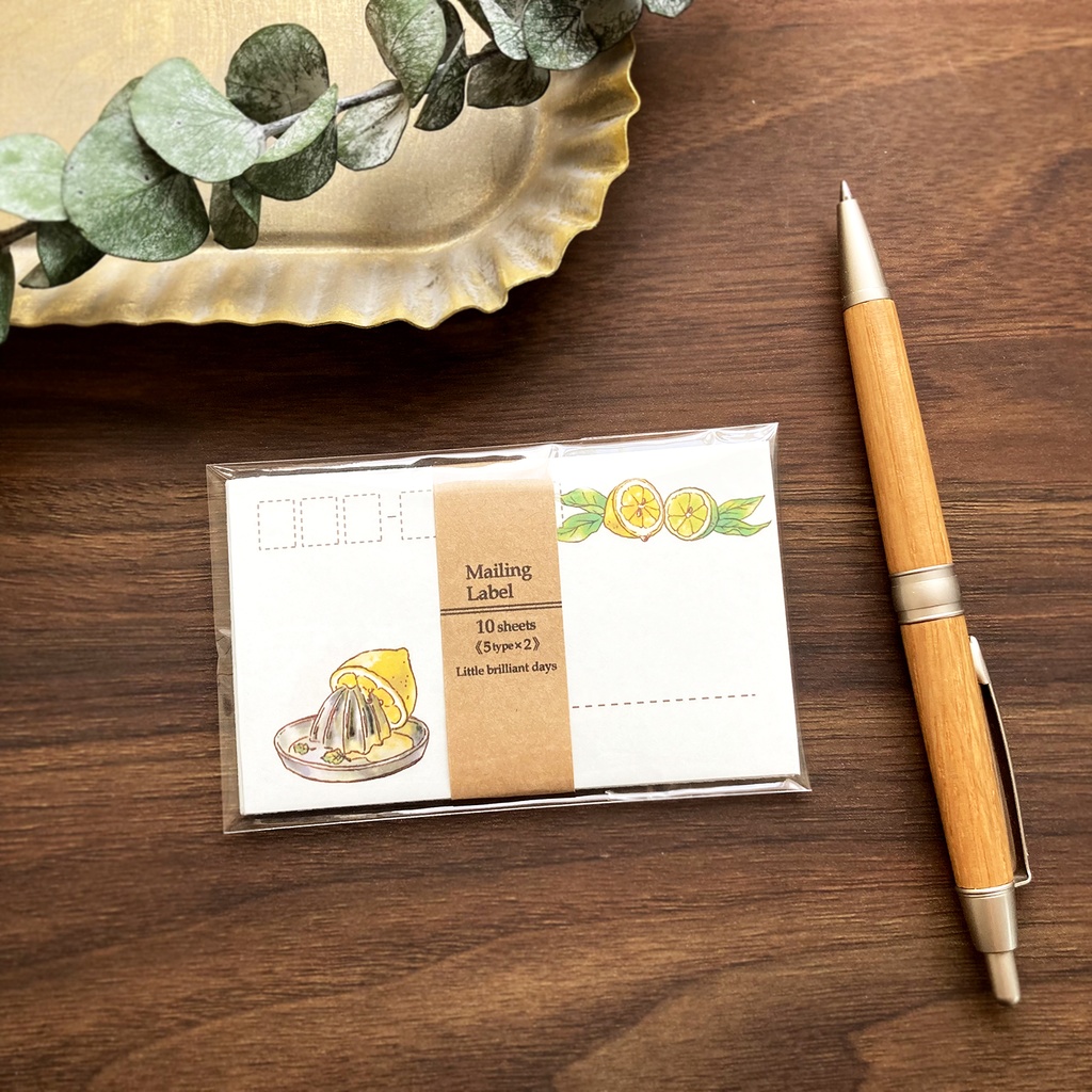Mailing Label "Lemon&Lime"【①~③から選択】レモンライムの宛名ラベル