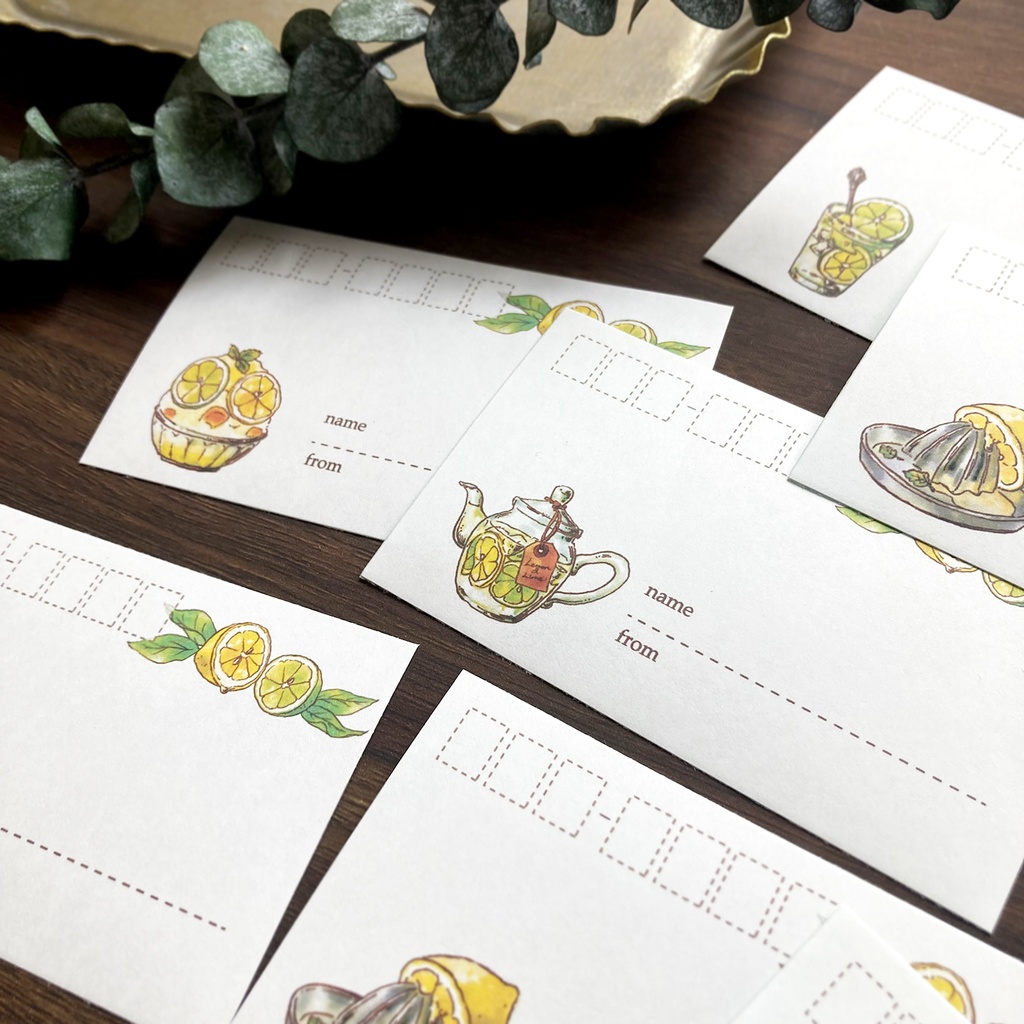 Mailing Label "Lemon&Lime"【①~③から選択】レモンライムの宛名ラベル