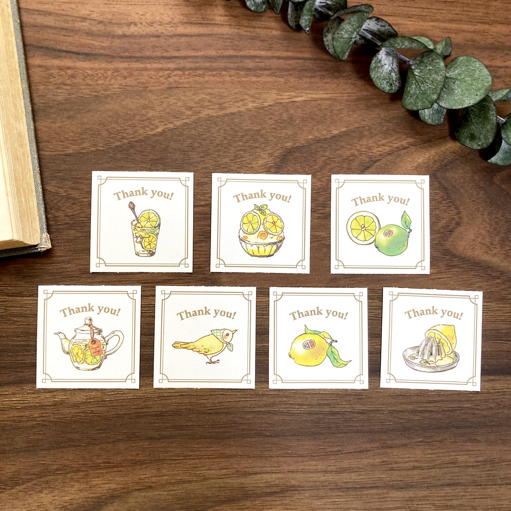 Thank you seal "Lemon&Lime"【35枚入り】シール レモン フルーツ