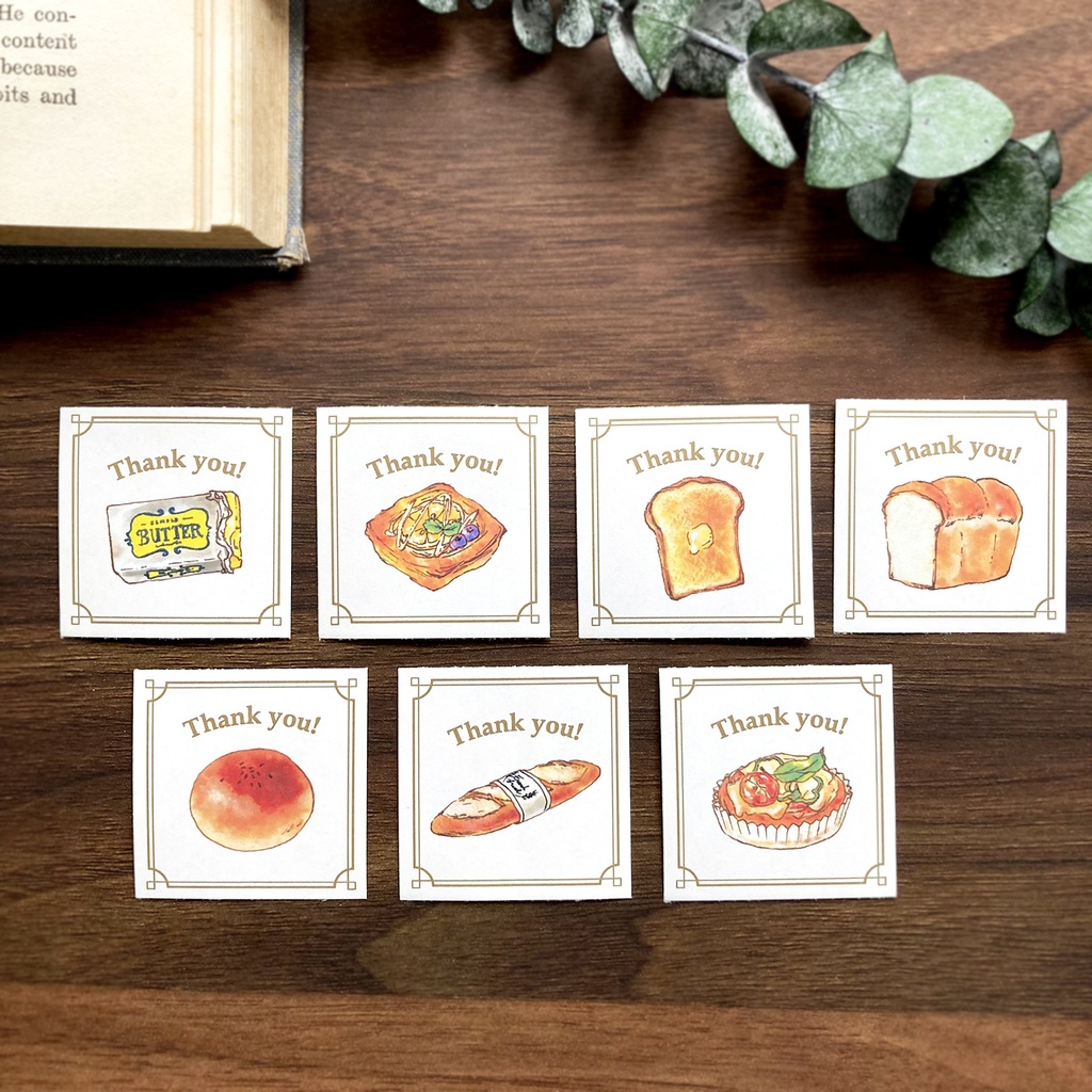 Thank you seal "Bread"|パンのシール35枚入り